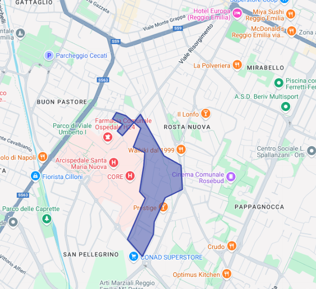 Mappa -  Zona HC